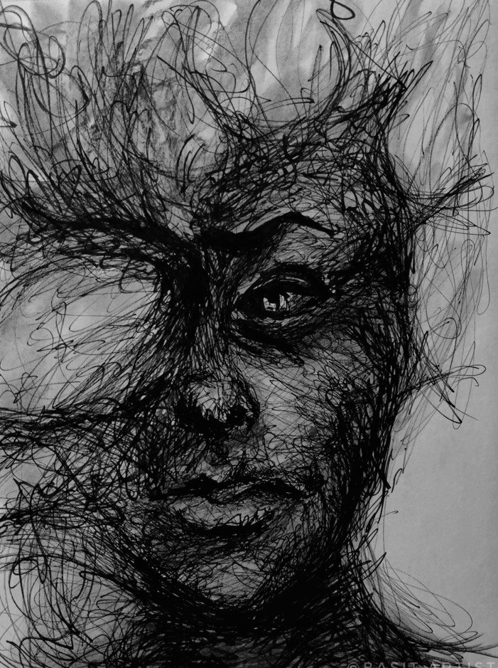 Artwork B-013 Violin on Paper