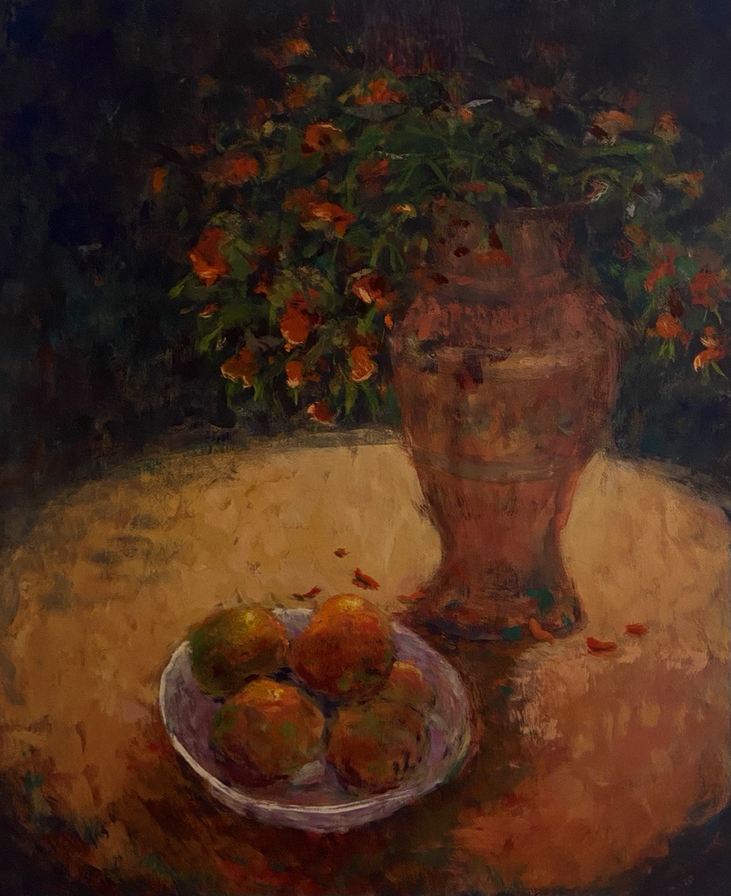 Artwork S-010 Vase and Oranges